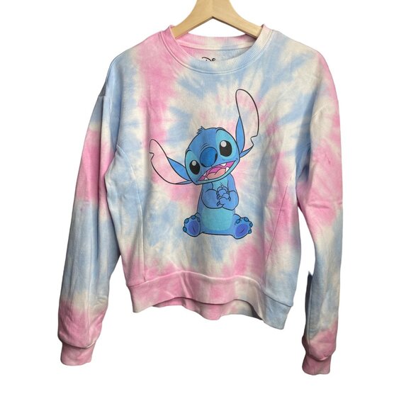 Disney Stitch Tie Dye Sweatshirt Women’s Medium - Picture 1 of 4